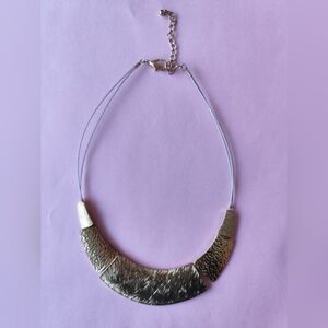 Gold plated collar necklace